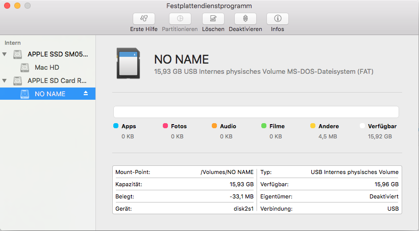OSX Disk Utility App
